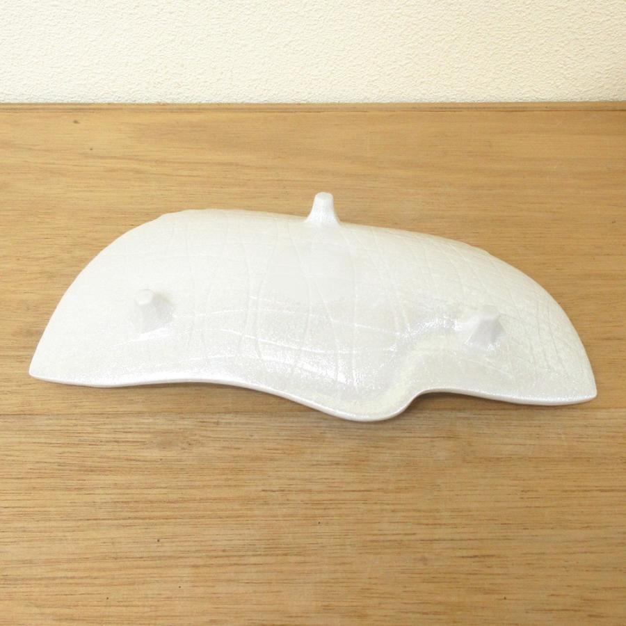 皿 刺身皿 向付 鶴ラスター おしゃれ 業務用 和食器 美濃焼 23b066-09