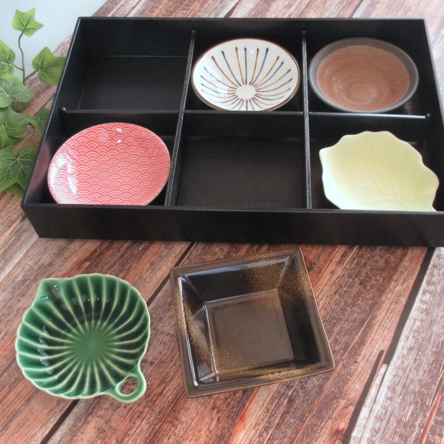 松花堂弁当箱 月 6つ仕切り箱 小鉢6個セット おしゃれ 業務用 和食器