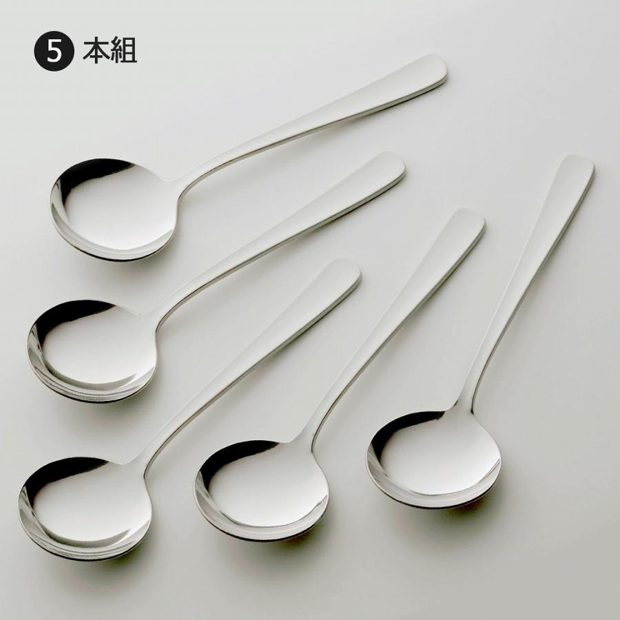 下村企販 TSUBAME すくいやすい スープスプーン 5本組 日本製