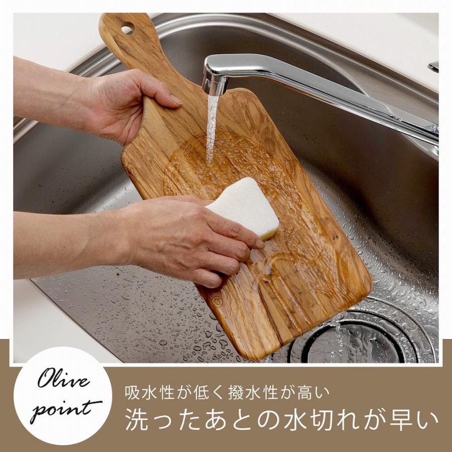 オリーブ 手付 カッティングボード L オリーブの木 まな板 テーブル 木