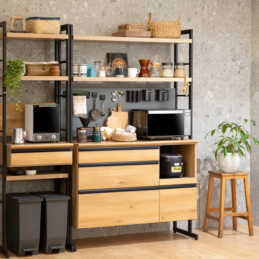 食器棚 124 キッチン収納 キッチンボード レンジ台 ダイニングボード