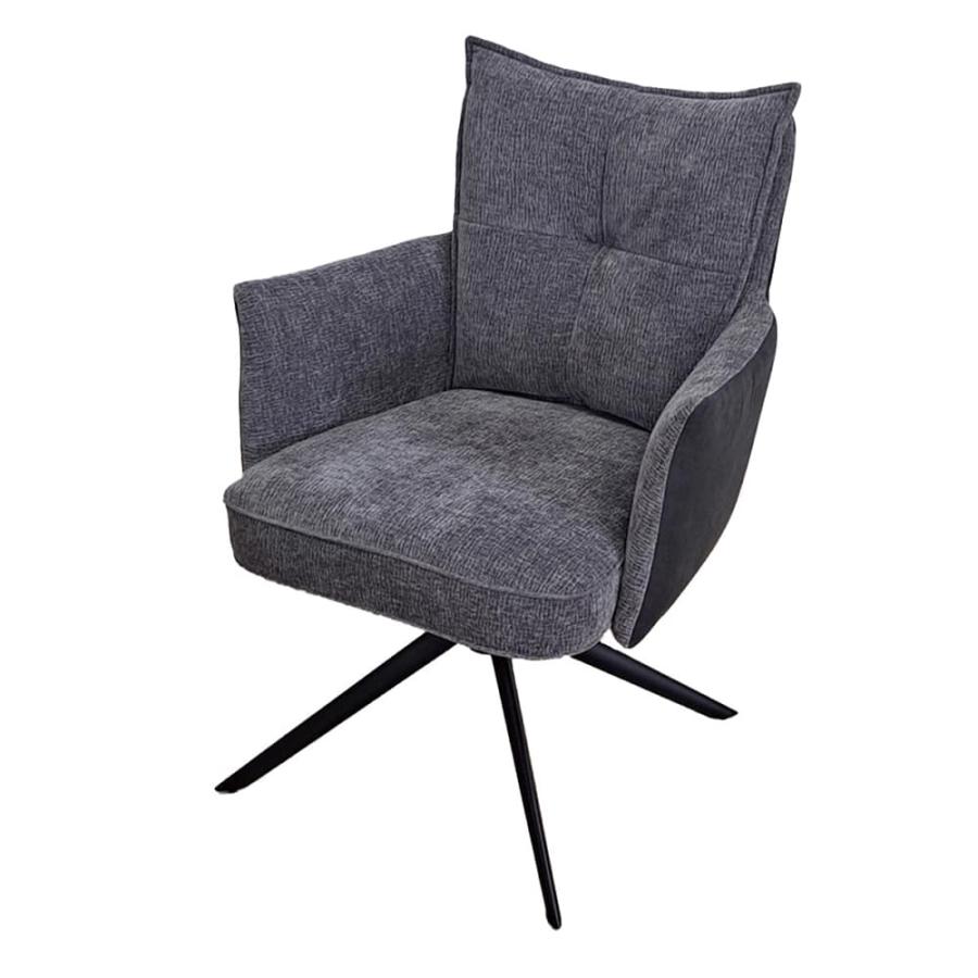 ダイニングチェア スピンドルRC（GY） (配送員設置) : 島忠