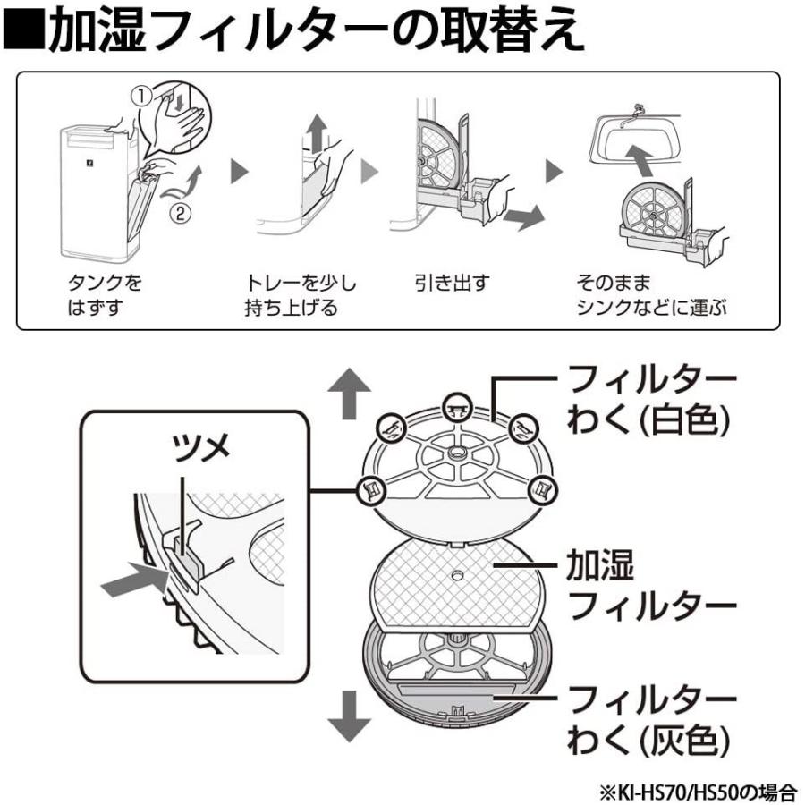 SHARP（シャープ） FZ-G70MF 交換用加湿フィルター FZG70MF KI-GS50 KI