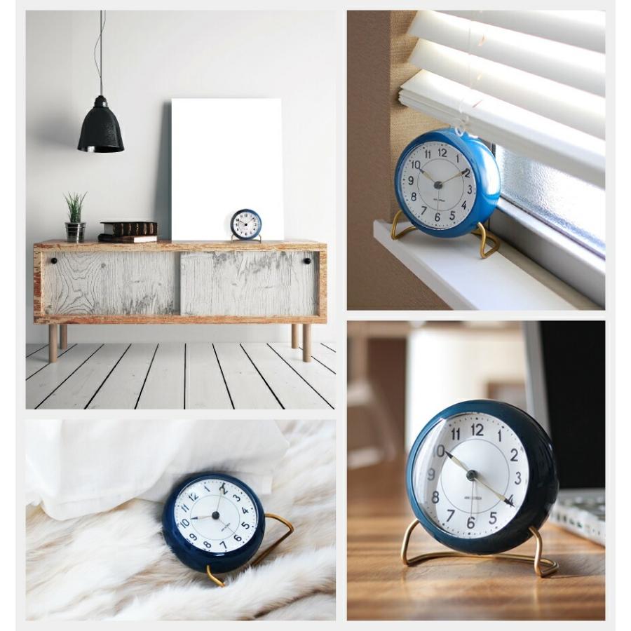 限定色ブルー【AJクロック 43678】STATION ステーション 110mm TABLE