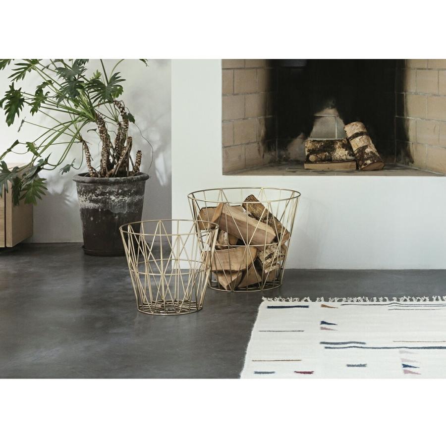 日本正規販売品】ferm LIVING ファームリビング Wire Basket Brass S