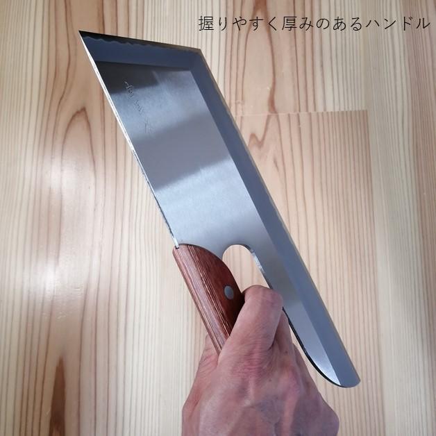 越前刃物 宝馬 本格派 そば切包丁 ステンレス鋼 300mm 合板ハンドル