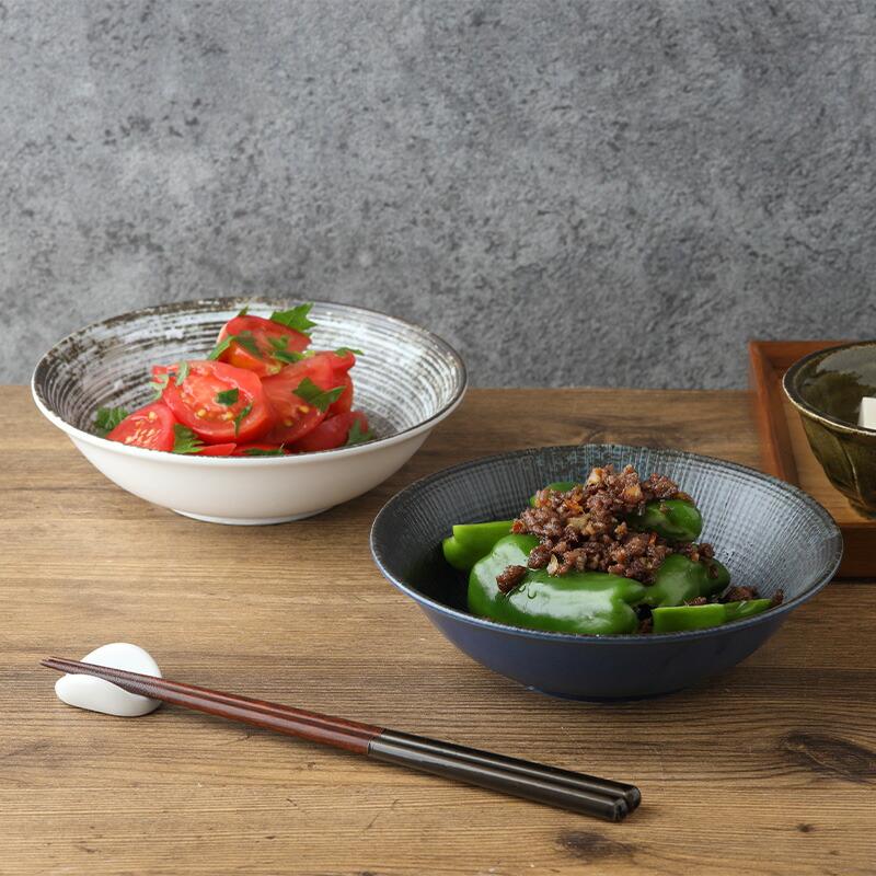 中鉢 17cm 宙SORA 軽量食器 十草 和食器 磁器 日本製 美濃焼 おしゃれ