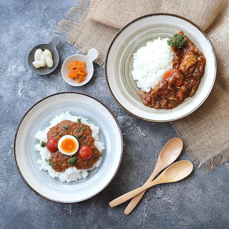 カレー・パスタ皿 23cm 深皿 波紋プレート お皿 皿 食器 パスタ皿