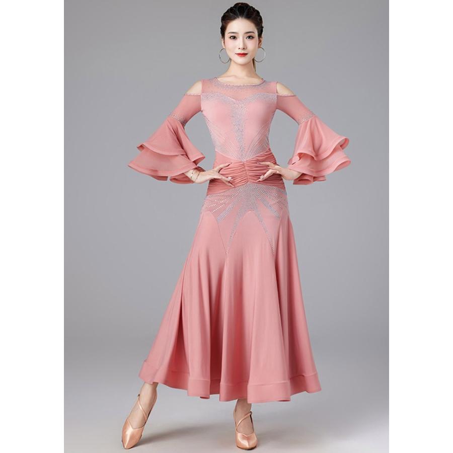 モダンドレス 社交ダンス ワンピース 社交ダンスドレス 社交ダンス衣装