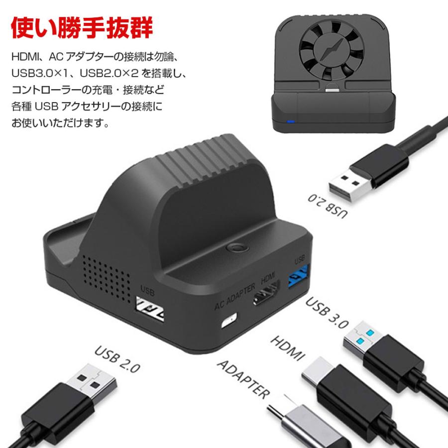 Switch ドック ポータブル ミニ TypeC to HDMI Nintendo スイッチ 小型