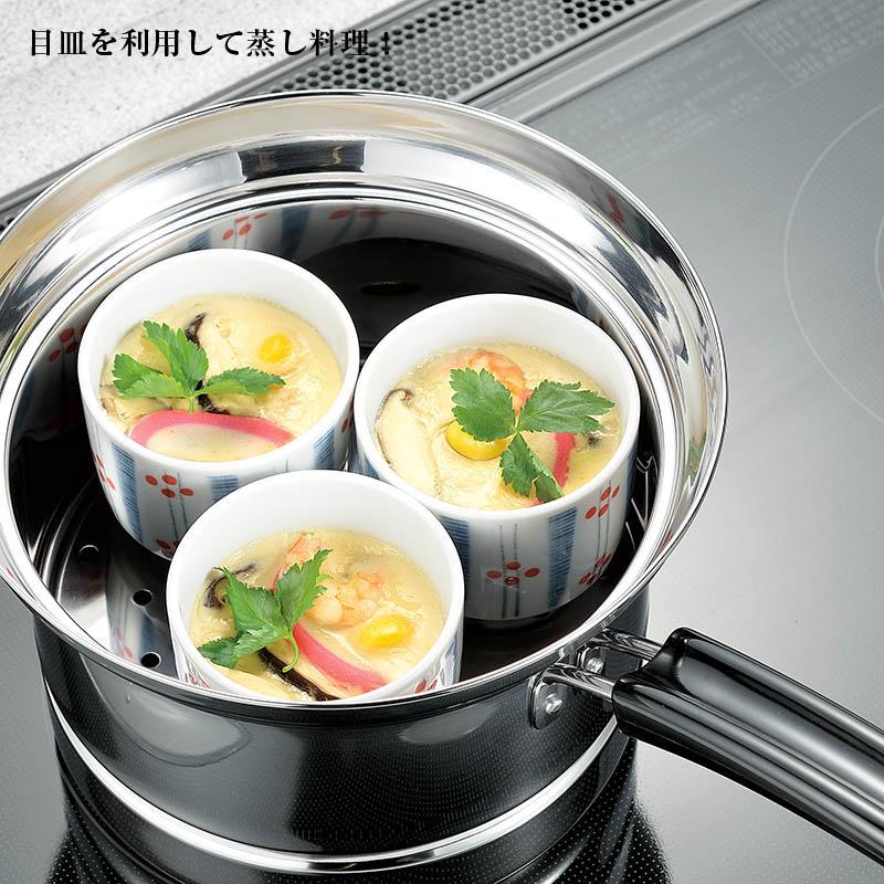 鍋セット ステンレス 深型片手鍋18cm 満水容量4000ml FPZ-18MS パスタ