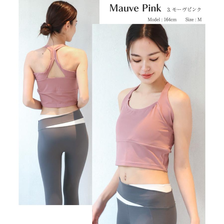 ヨガウェア 上下セット 体型カバー レディース ブラトップ レギンス 2