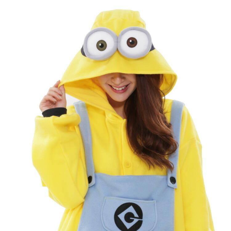 Disney（ディズニー） 着ぐるみ パジャマ 大人用 フリース ミニオン