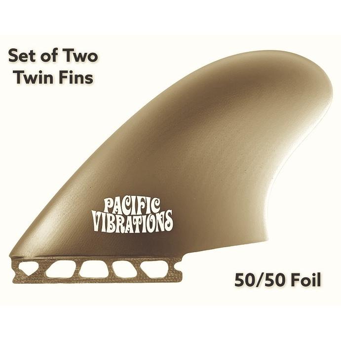 pacificvibrations FUTURE Keel CI Twin Fins 50/50 Foil FIN ツイン