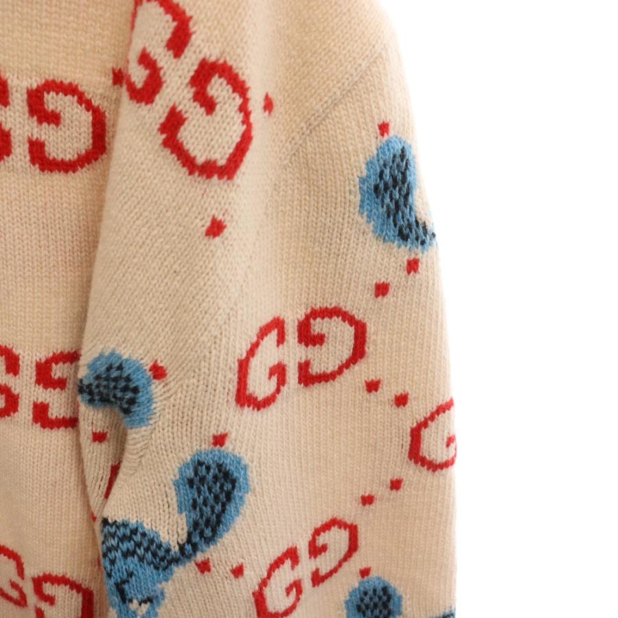 GUCCI（グッチ） FREYA HARTAS GG ジャガード 総柄 クルーネック