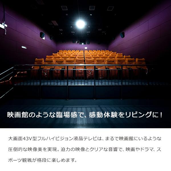 テレビ 液晶テレビ 43インチ Wチューナー搭載 地上 BS 110度CSデジタル