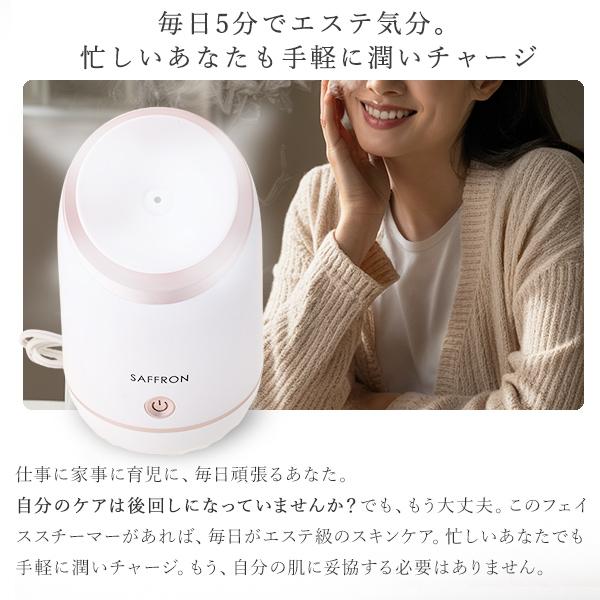 スチーマー フェイススチーマー 美顔器 ミスト 毛穴 スチーム