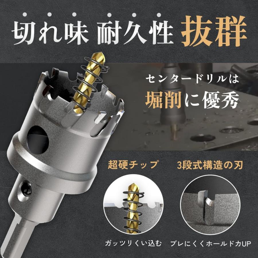 115mm） 超硬 ステンレス ホールソー 電動ドリル ボール盤使用可能