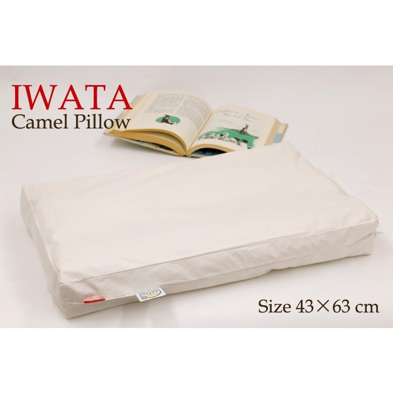 枕 イワタ キャメル枕 43×63cm 高さ3cm 日本製 キャメルピロー 国産