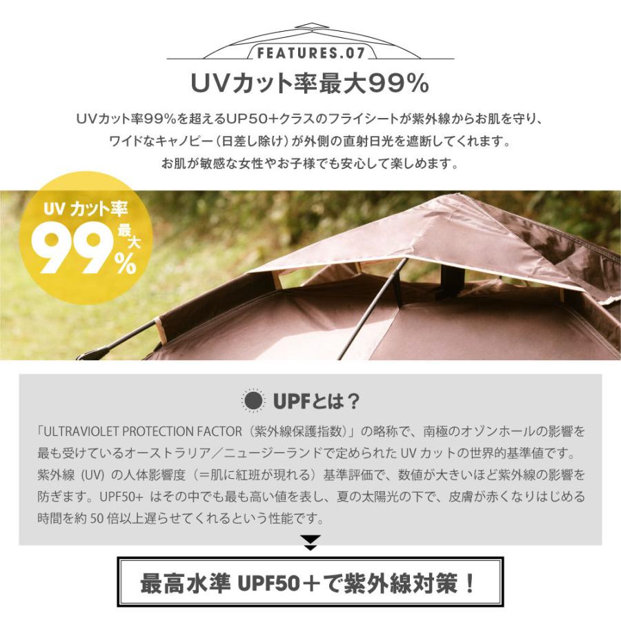 テント ワンタッチテン アウトドア ポップアップテント ドーム 大型