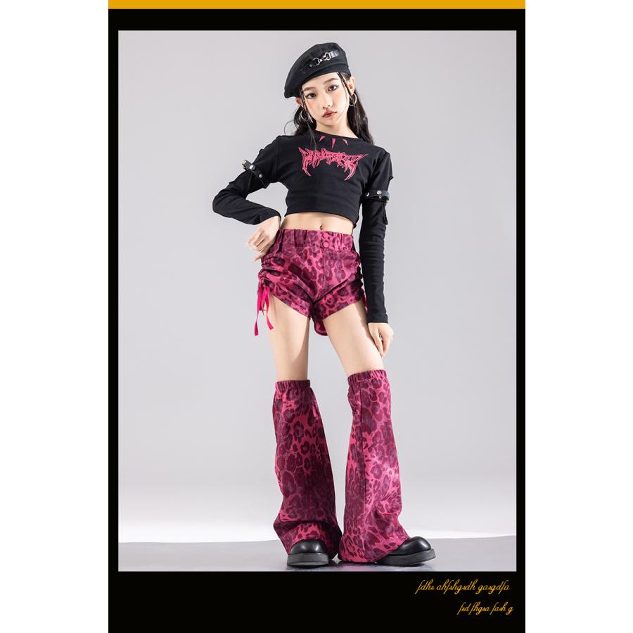 キッズダンス衣装 セットアップ 黒 ピンク ガールズ ヒップホップ 衣装