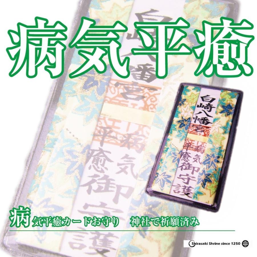 開運 病気平癒御守護 カード型ミニお守 神社で祈願・祓い清め済み