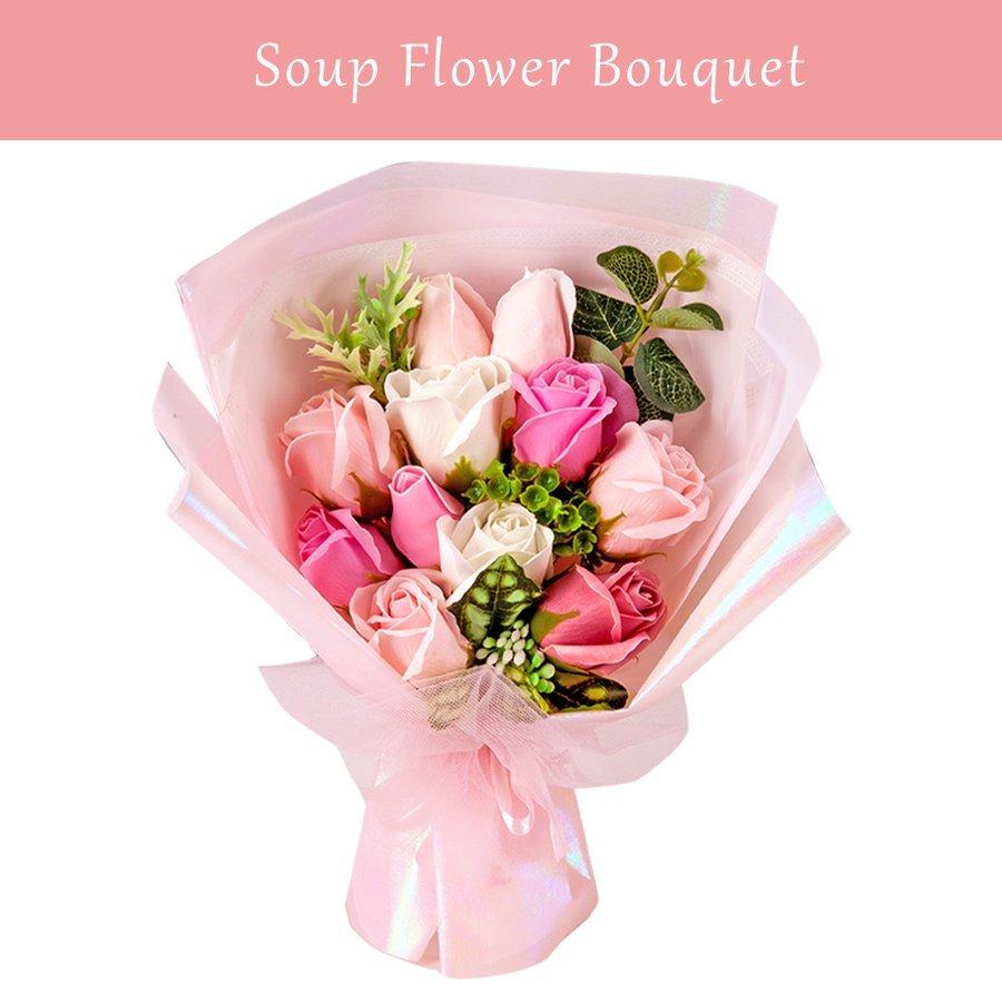 2026 ソープフラワー 花束 Mサイズ / クリスマスプレゼント 卒業式