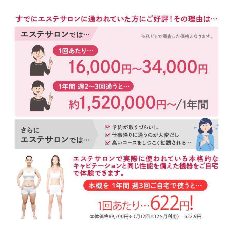 家庭・業務用キャビテーション 40KHz ラジオ波バキューム付