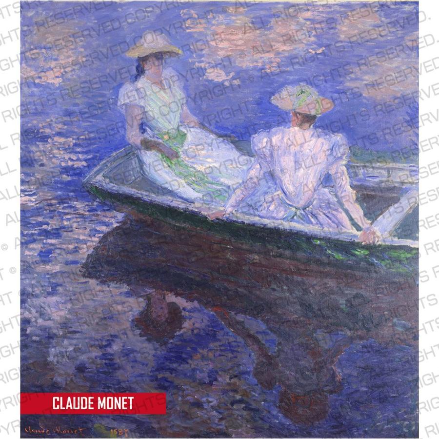 モネ Tシャツ 舟遊び ライフ イズ アート 長袖 ロングスリーブ ロンT