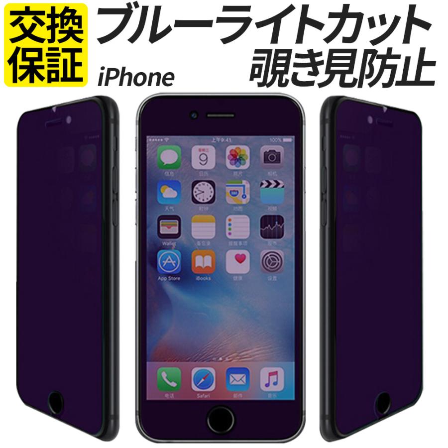 iPhone 保護フィルム 覗き見防止 ブルーライトカット SE SE2 SE3