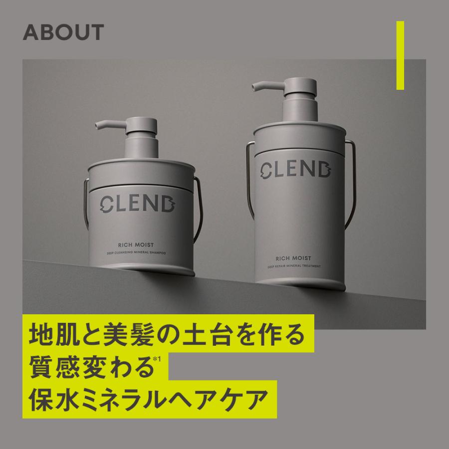 CLEND（クレンド） シャンプー トリートメント セット リッチモイスト