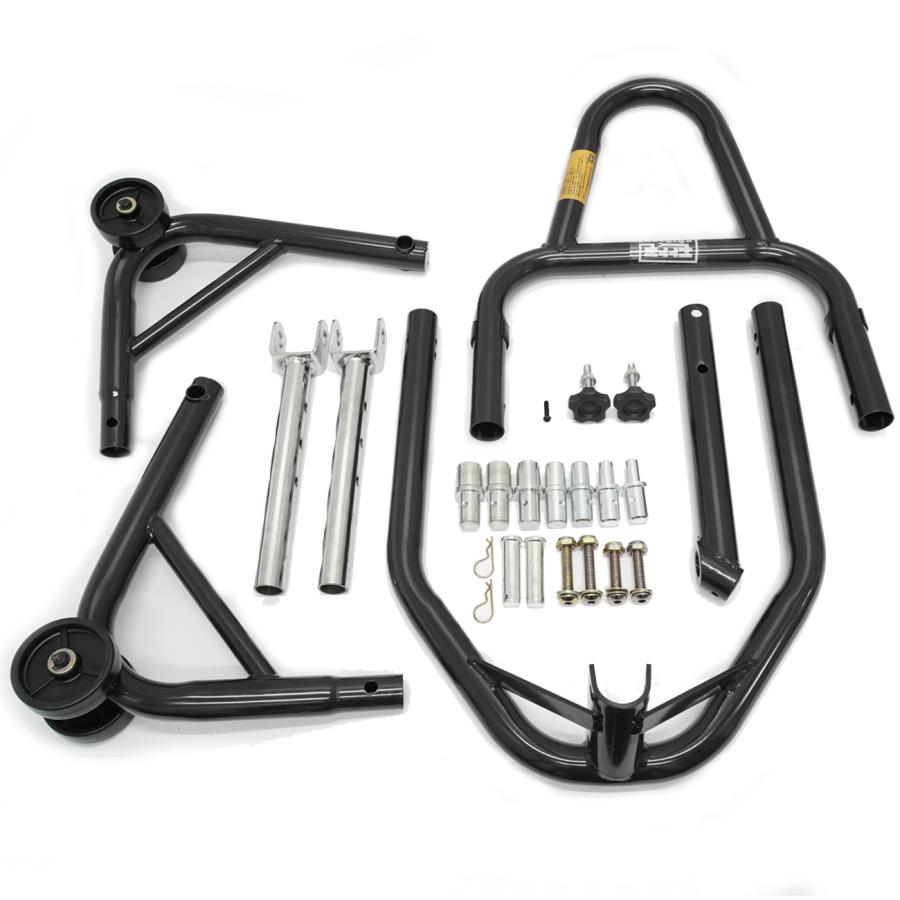 バイクスタンド フロント リア メンテナンススタンド 高さ調整 L型2台