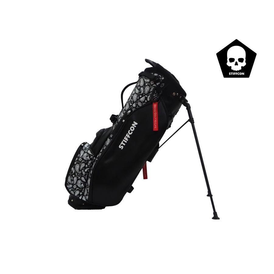 GOLF STAND BAG_PAISLEY BLACK / スタンドキャディバッグ ペイズリー