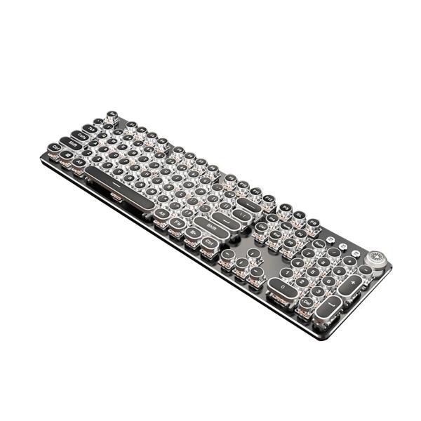 メカニカルゲーミングキーボード、レトロパンク104キーキーボード