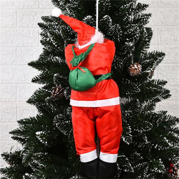 サンタ はしご登る クライミングロープ クリスマス オーナメント