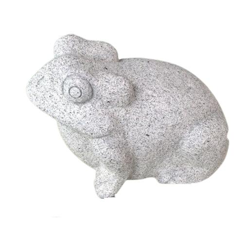 蛙7寸 かえる 白御影石製品 置物 石材彫刻品 カエル : 山岸石材 通販