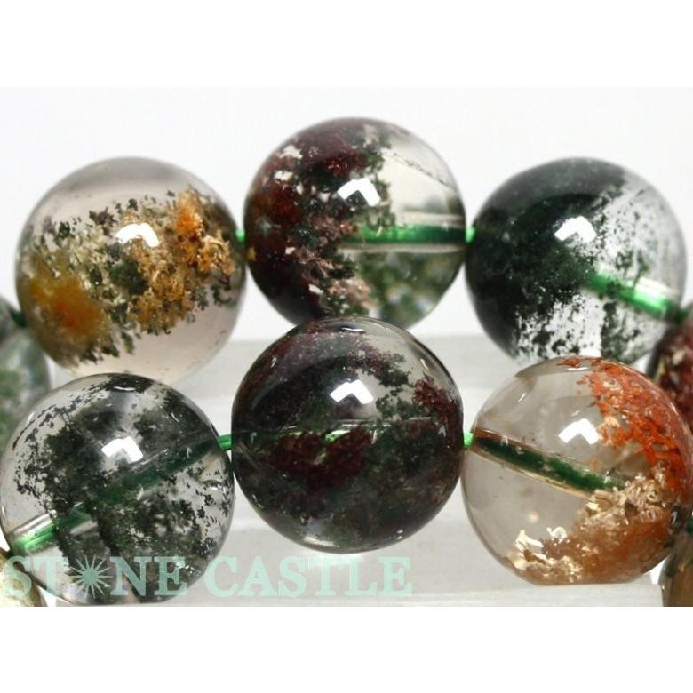 石流通センター 高品質 ブレスレット ガーデンクォーツ(四季) (3A) (約