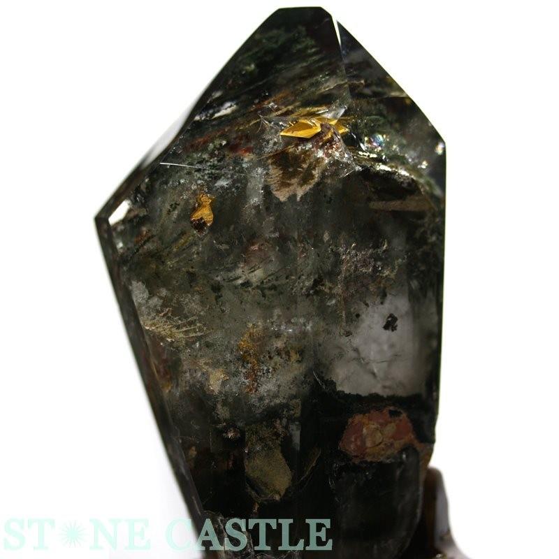 石流通センター 原石一点物 天然石 原石 四季ガーデンクォーツ (台付