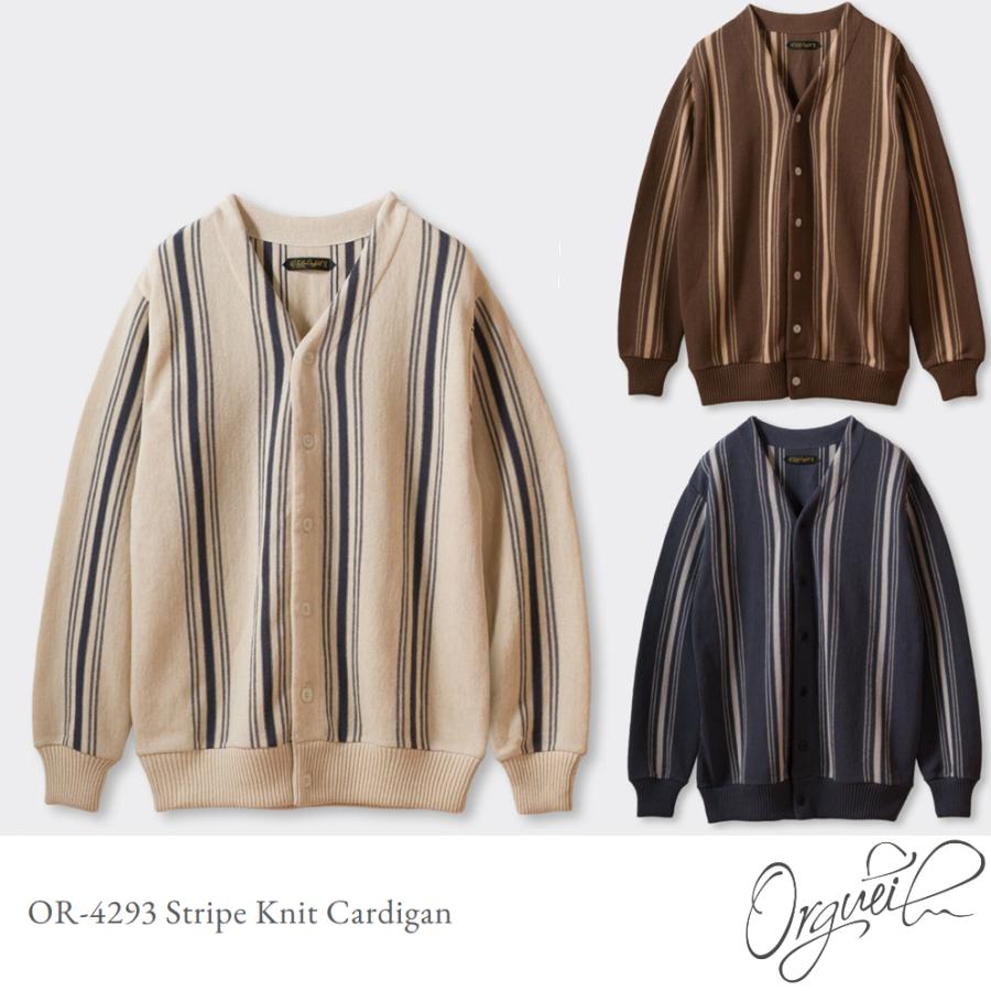 ORGUEIL（オルゲイユ） ORGUEIL Stripe Knit Cardigan OR-4293