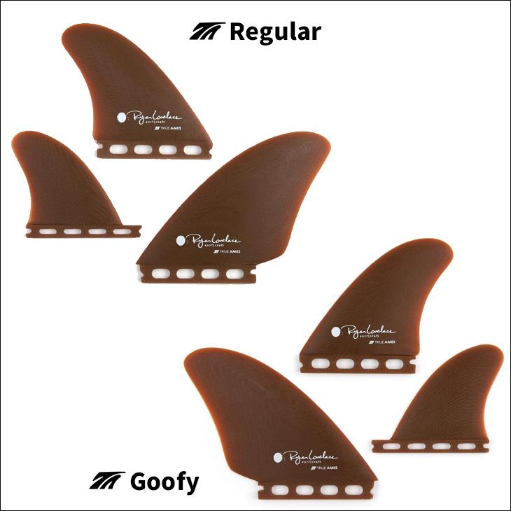 TRUE AMES トゥルーアムス フィン Lovelace Asymmetrical Regular