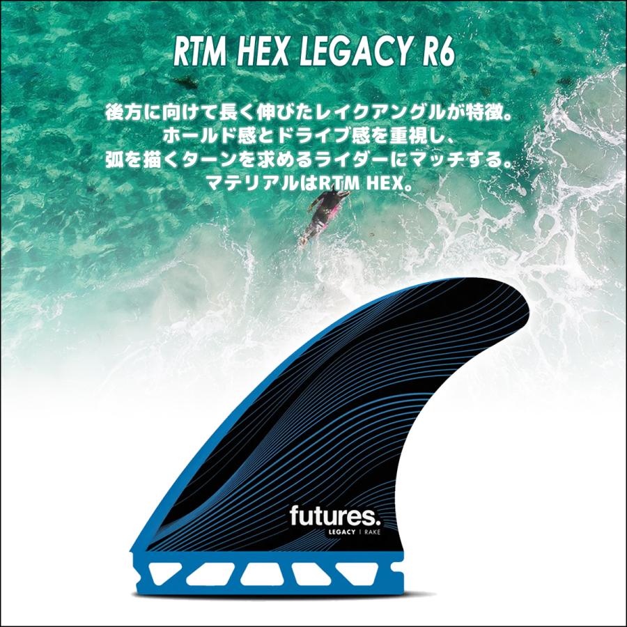 futures.（フューチャー） 24 futures. フィン RTM HEX LEGACY R6