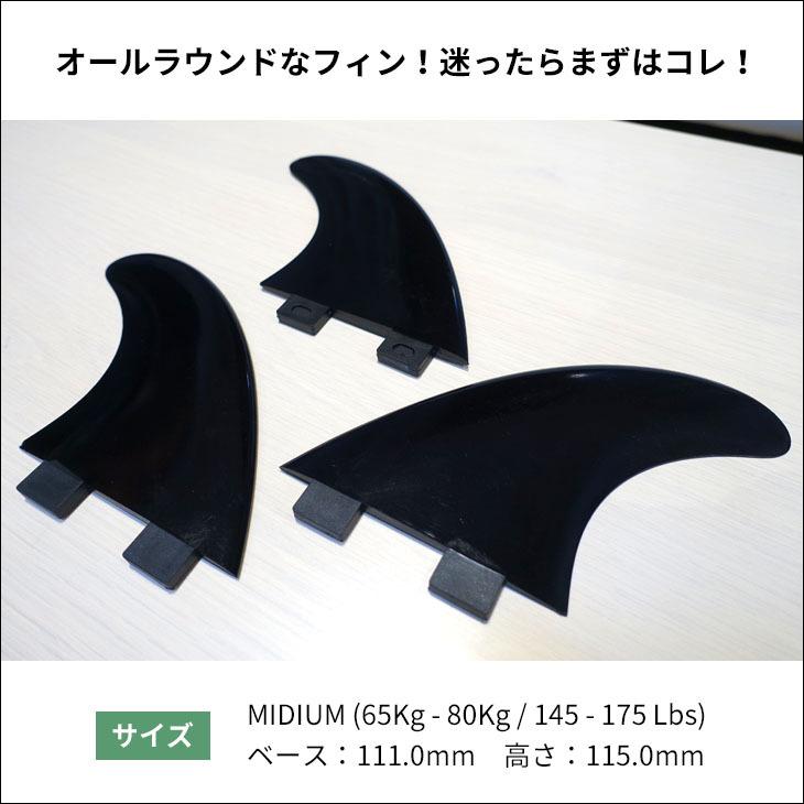 FCS フィン バラフィン 単品 1枚売り M5 M-5 トライフィン ブラック