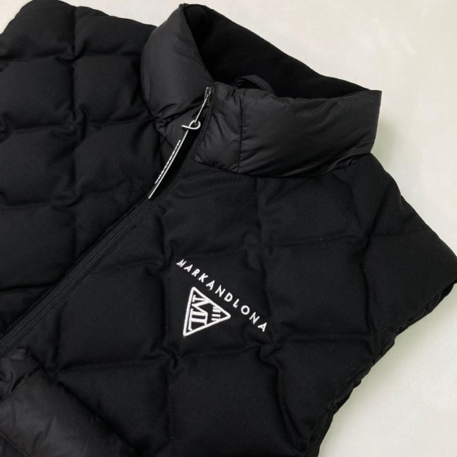 美品】MARK&LONA マークアンドロナ 2024年 ダウンベスト ブラック系 48