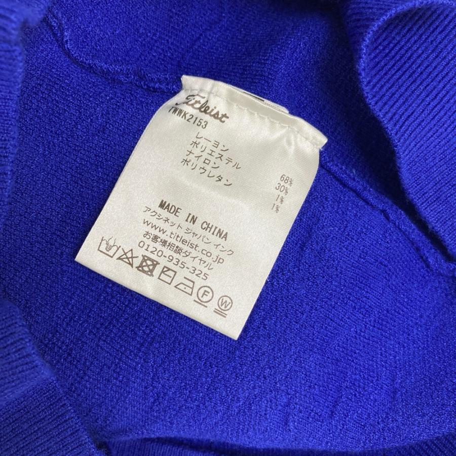 TITLEIST タイトリスト 長袖ニットセーター ブルー系 L ゴルフウェア