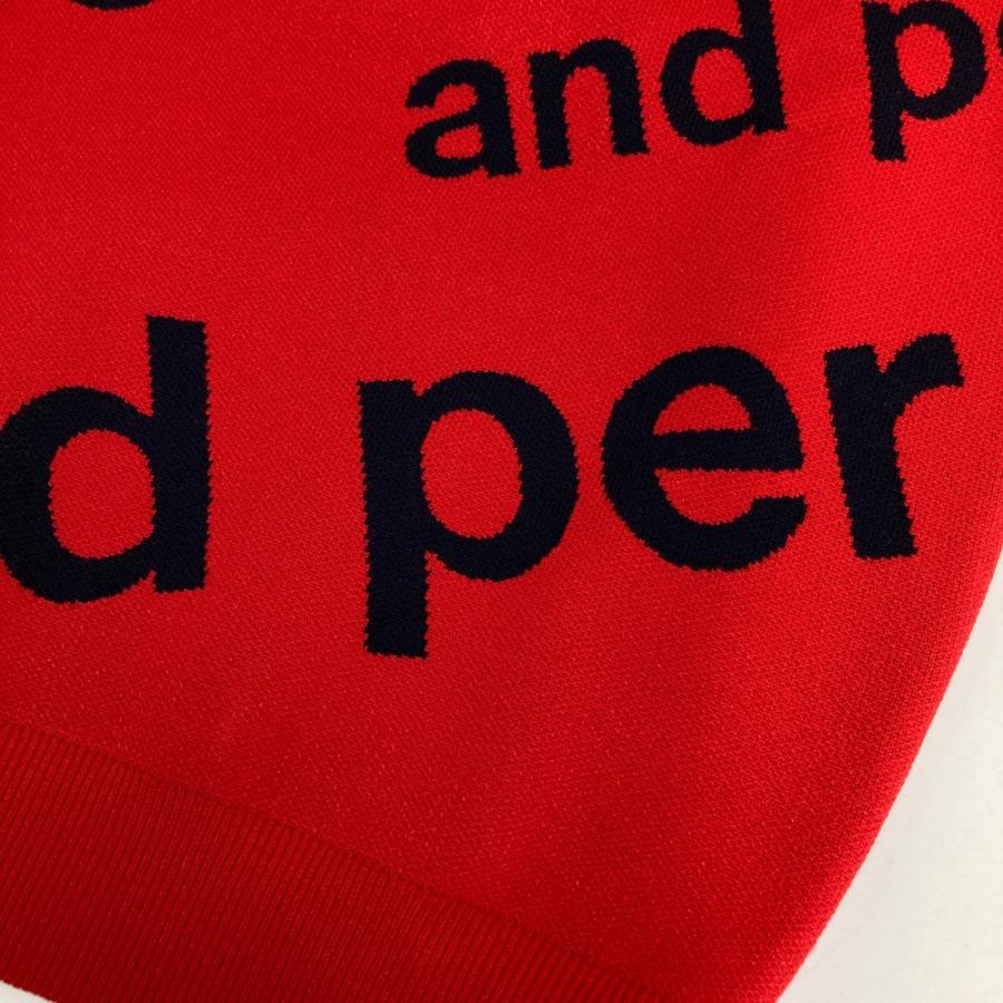 新品】AND PER SE アンパスィ 2024年モデル 長袖ニットセーター ロゴ総