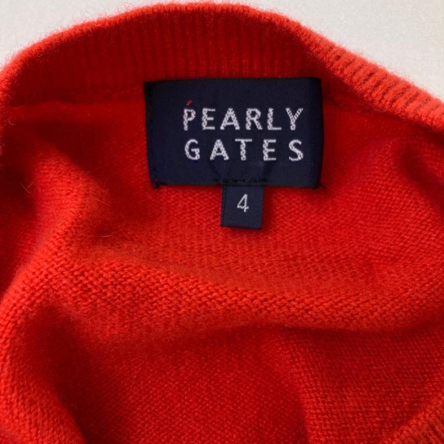 PEARLY GATES パーリーゲイツ カシミヤ ニットセーター レッド系 4