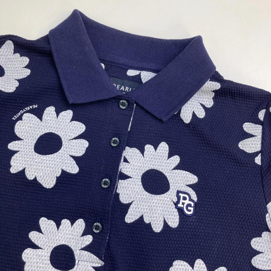 PEARLY GATES（パーリーゲイツ） 2023年モデル 半袖ポロシャツ 花柄