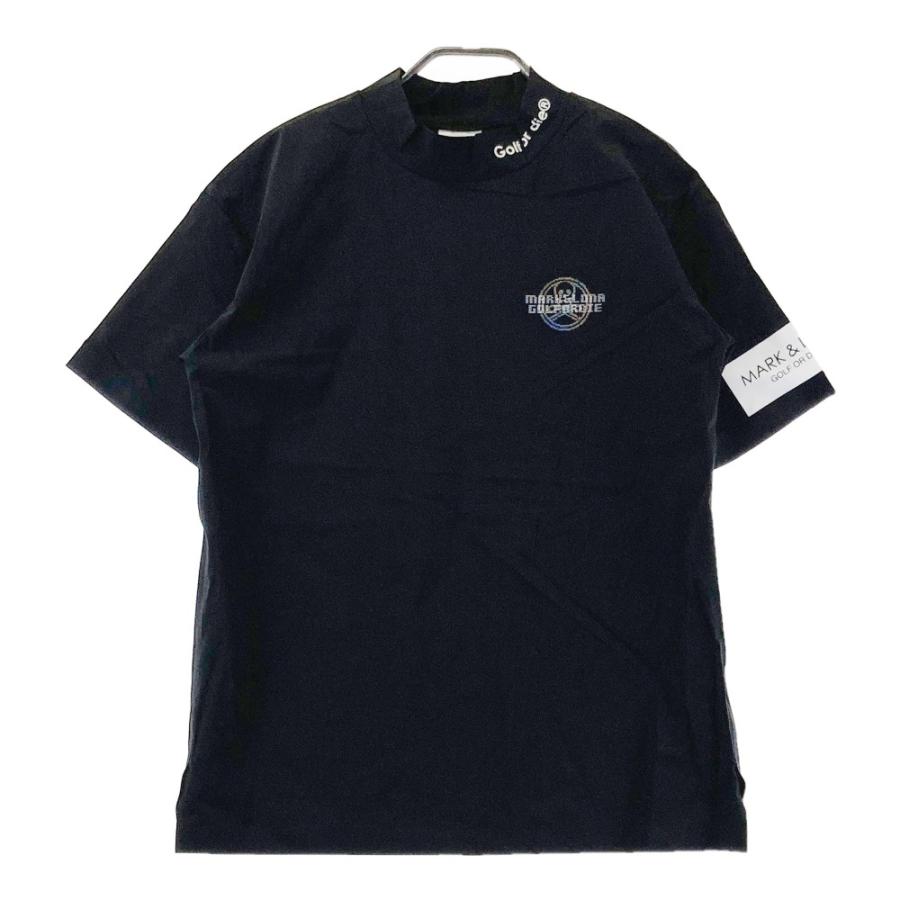 MARK&LONA マークアンドロナ モックネック半袖Tシャツ ブラック系 46