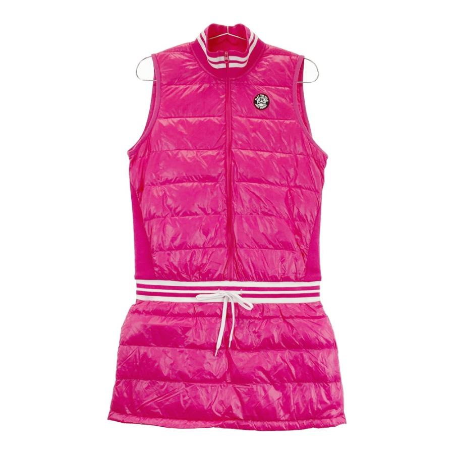 JACK BUNNY ジャックバニー ノースリーブ ダウン ワンピース ピンク系