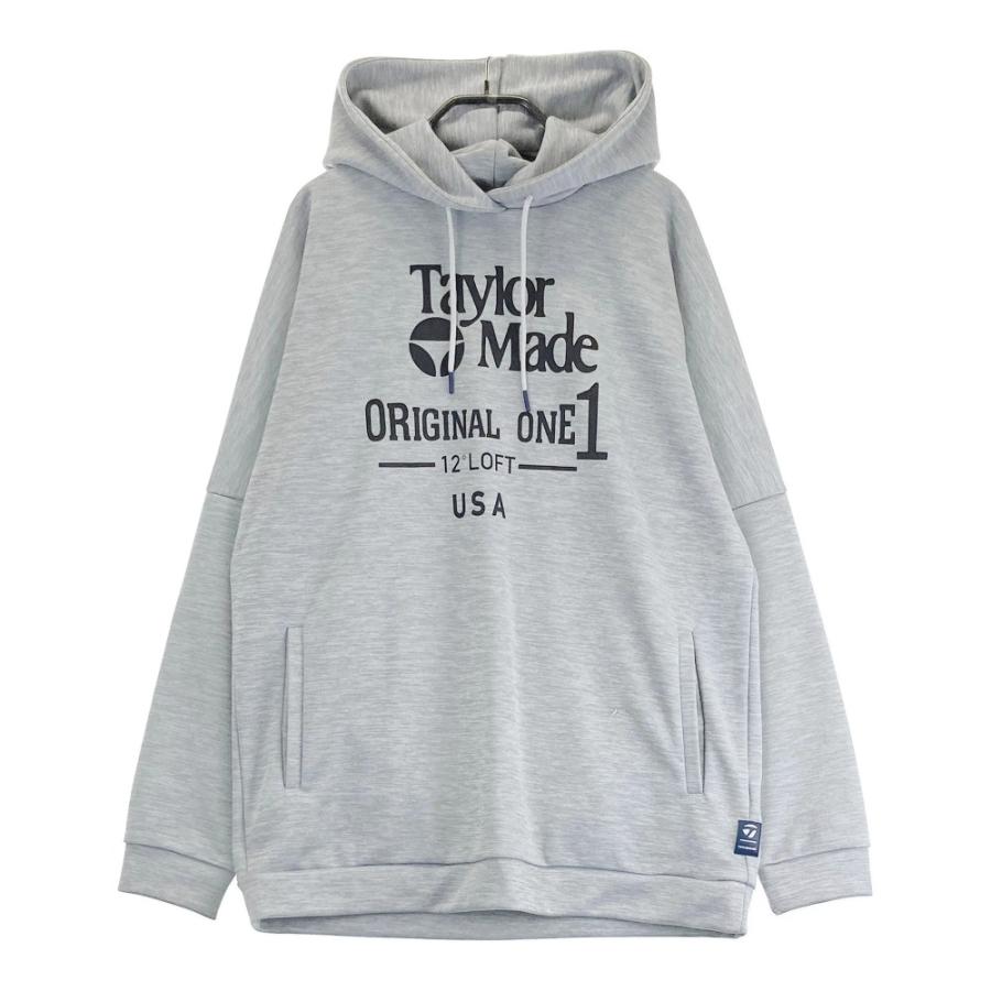 TAYLOR MADE テーラーメイド ロゴプリント パーカー グレー系 O ゴルフ